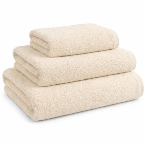 Beige hotel towel