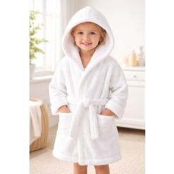 Hooded terry kids’ bathrobe